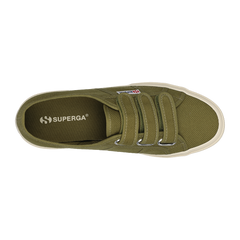 Superga Strap Green Military Off White