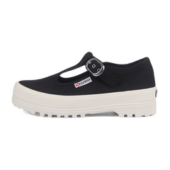 Superga 2541 Mary Jane Alpina Black Full Avorio