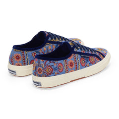 Superga 2750 Tapestry Blue Purple Off White