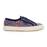 Superga 2750 Tapestry Blue Purple Off White