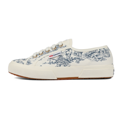 Superga 2161 Toile De Jouy Beige Natural Blue Navy
