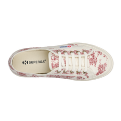 Superga 2161 Toile De Jouy Beige Natural Red
