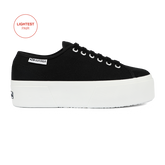 Superga 3790 Platform Leggera Black Full White
