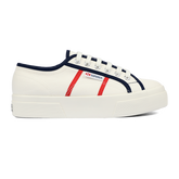 Superga 2740 Colourblocking White Avorio Blue Navy Red