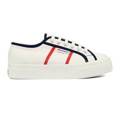 Superga 2740 Colourblocking White Avorio Blue Navy Red