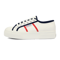 Superga 2740 Colourblocking White Avorio Blue Navy Red