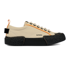 Superga 2660 Stripe Big Bumpers Tape Beige Light Orange Blazing Black