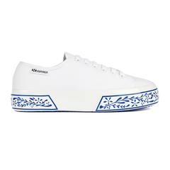 Superga 3740 Platform Ceramic Print Leggera Blue Ceramic
