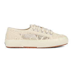 Superga 2750 Net Flower Crochet Beige Raw-Off White