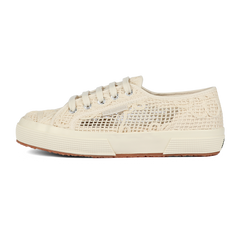 Superga 2750 Net Flower Crochet Beige Raw-Off White