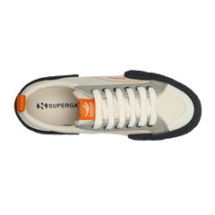 Superga 2660 Stripe Big Bumpers Block Beige Gesso Grey Magnet