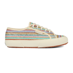 Superga 2750 Raffia Lilla Multicolor Herringbone