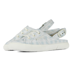 Superga X Drea Chong 2933 Sling Back Print Blue Check