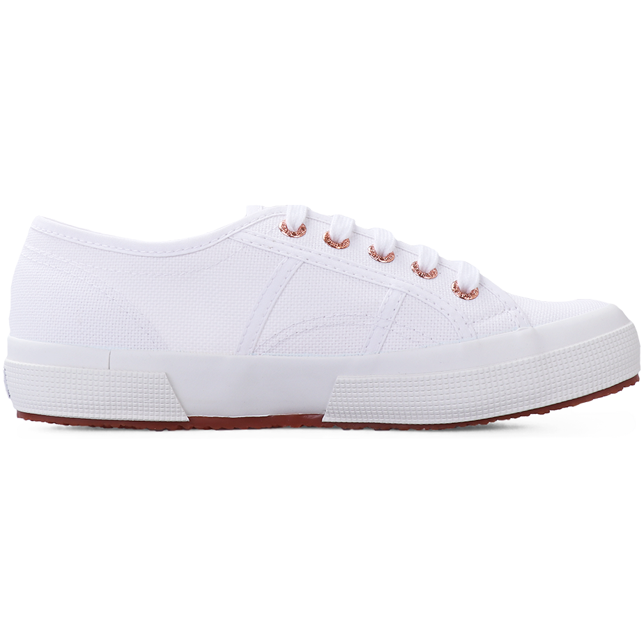Superga white hot sale with rose gold