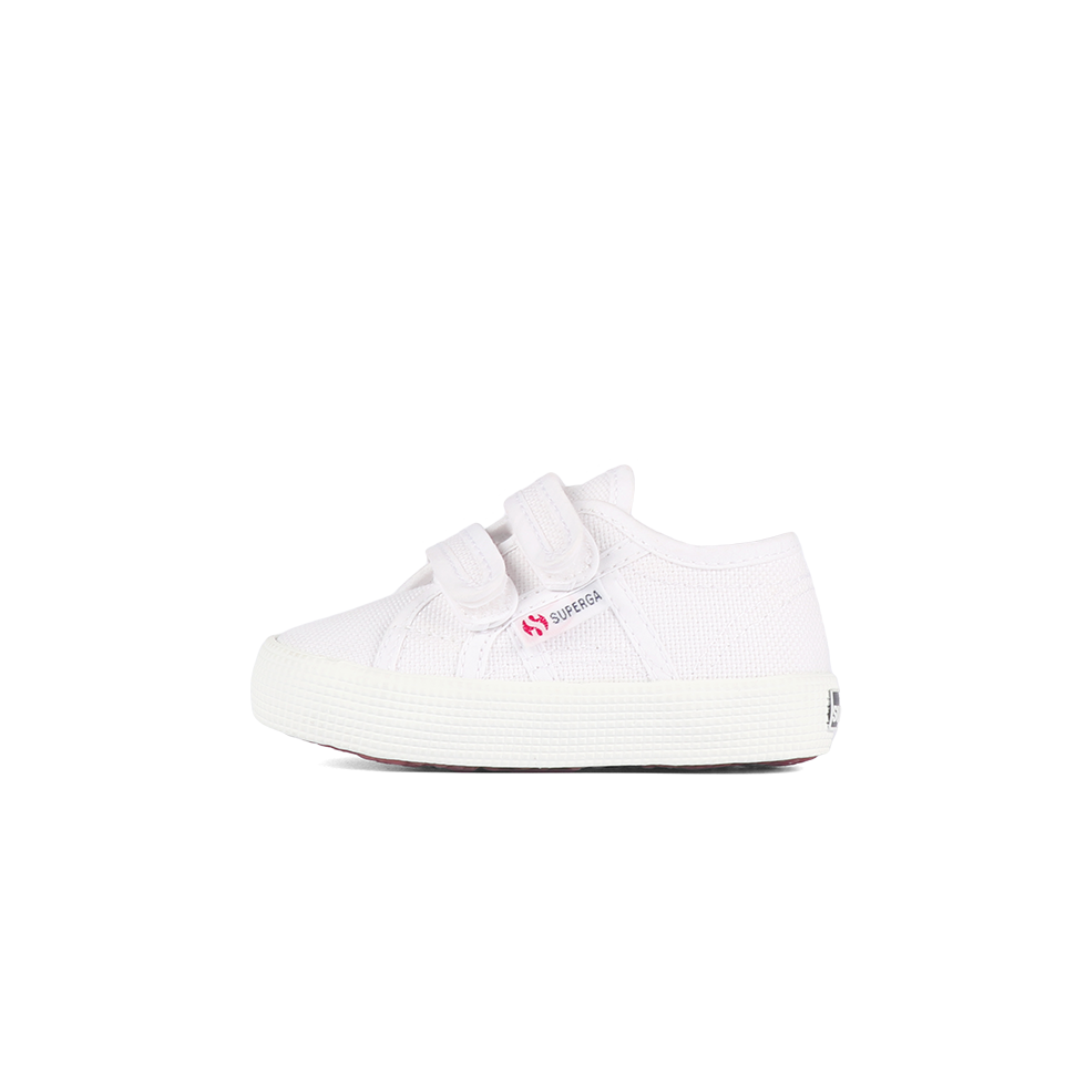 Superga velcro white sales