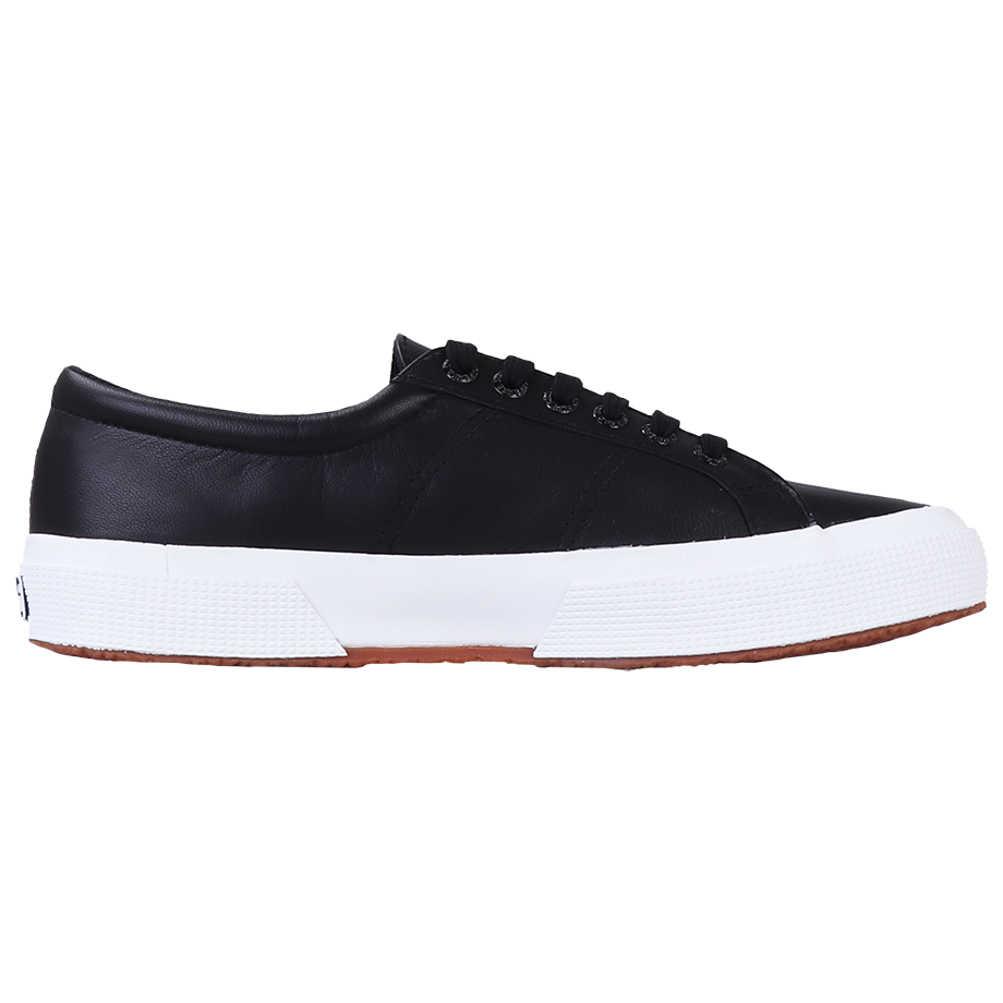 Superga sales leather black
