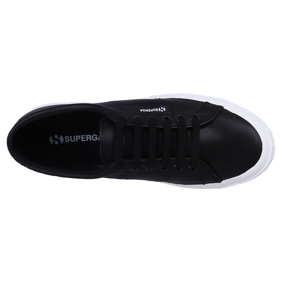 Superga 275 2025 black leather