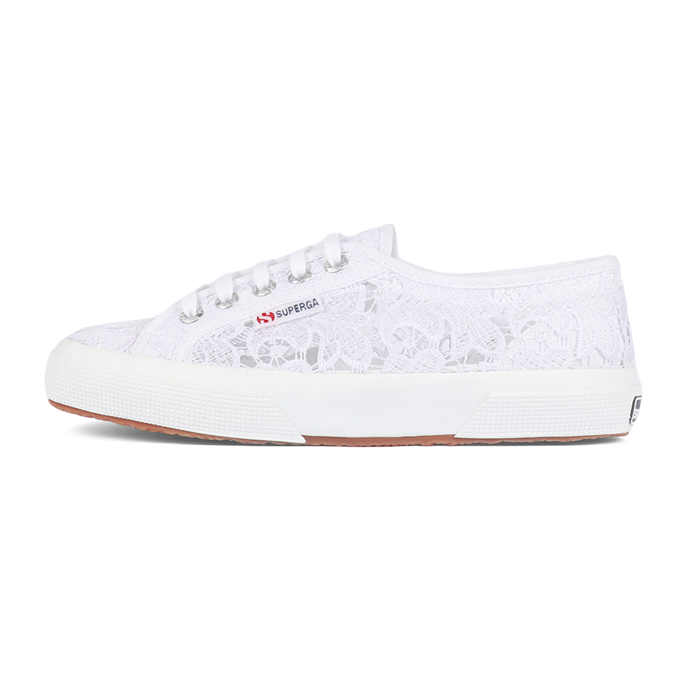 Superga lace sneakers white sales