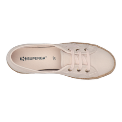 Superga 2345 Ballerina Espadrille Pink Almond Gold