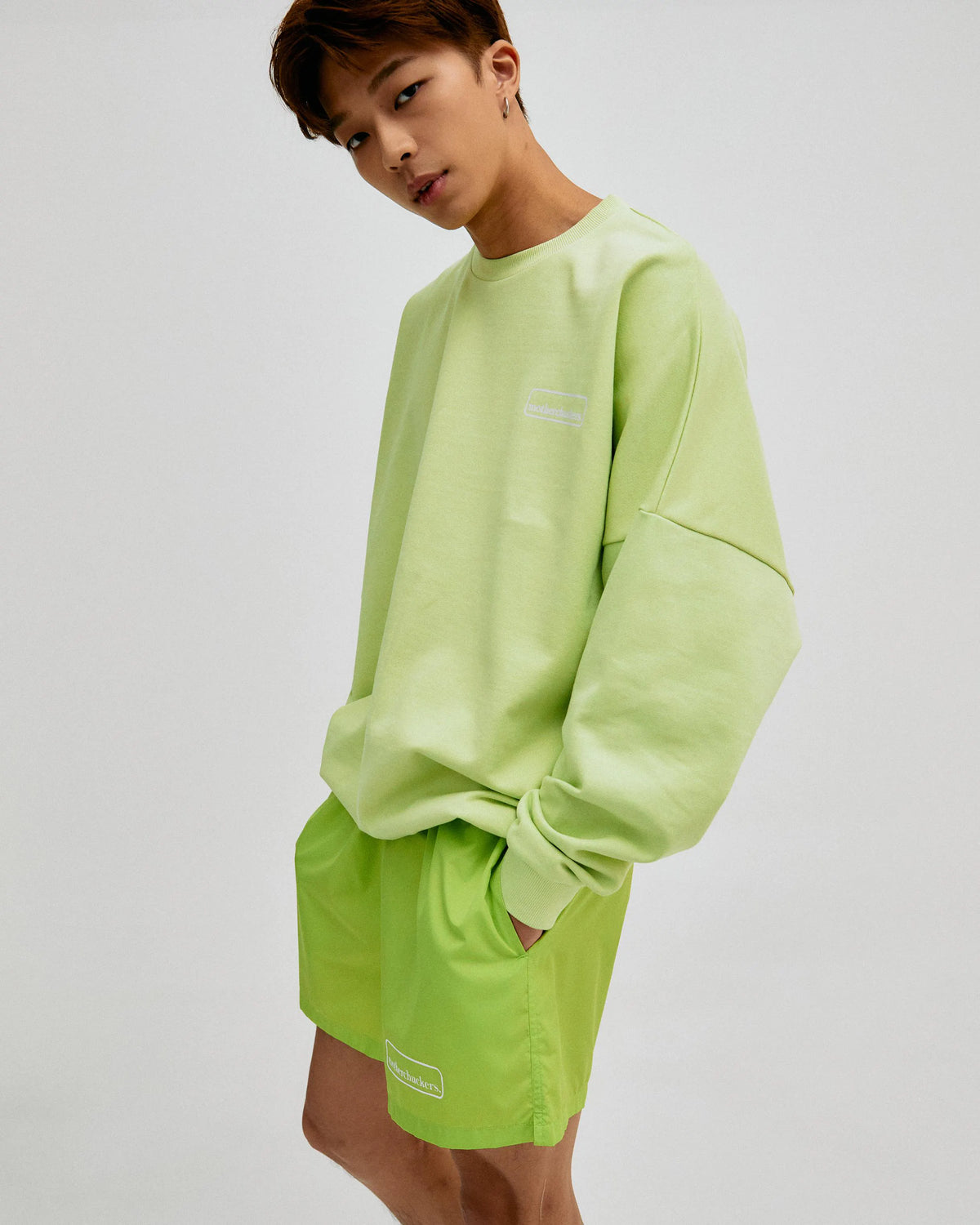 Superga x Motherchuckers Lime Logo Crewneck