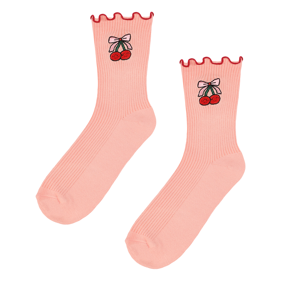 Superga x SADSHRIMPS Socks Cherry