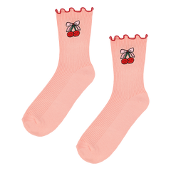 Superga x SADSHRIMPS Socks Cherry