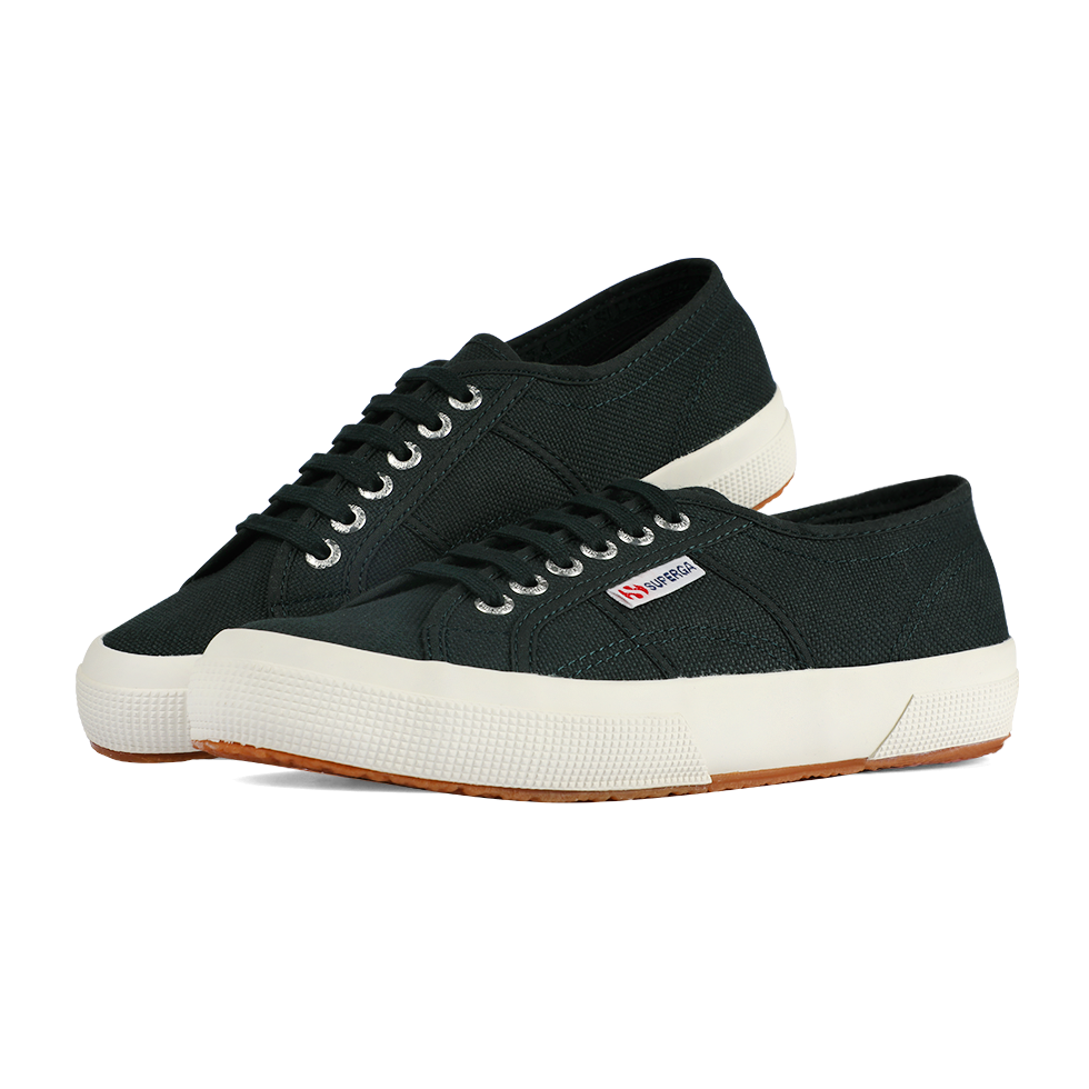 Superga Classic 2750 Green Dark Forest Full Avorio