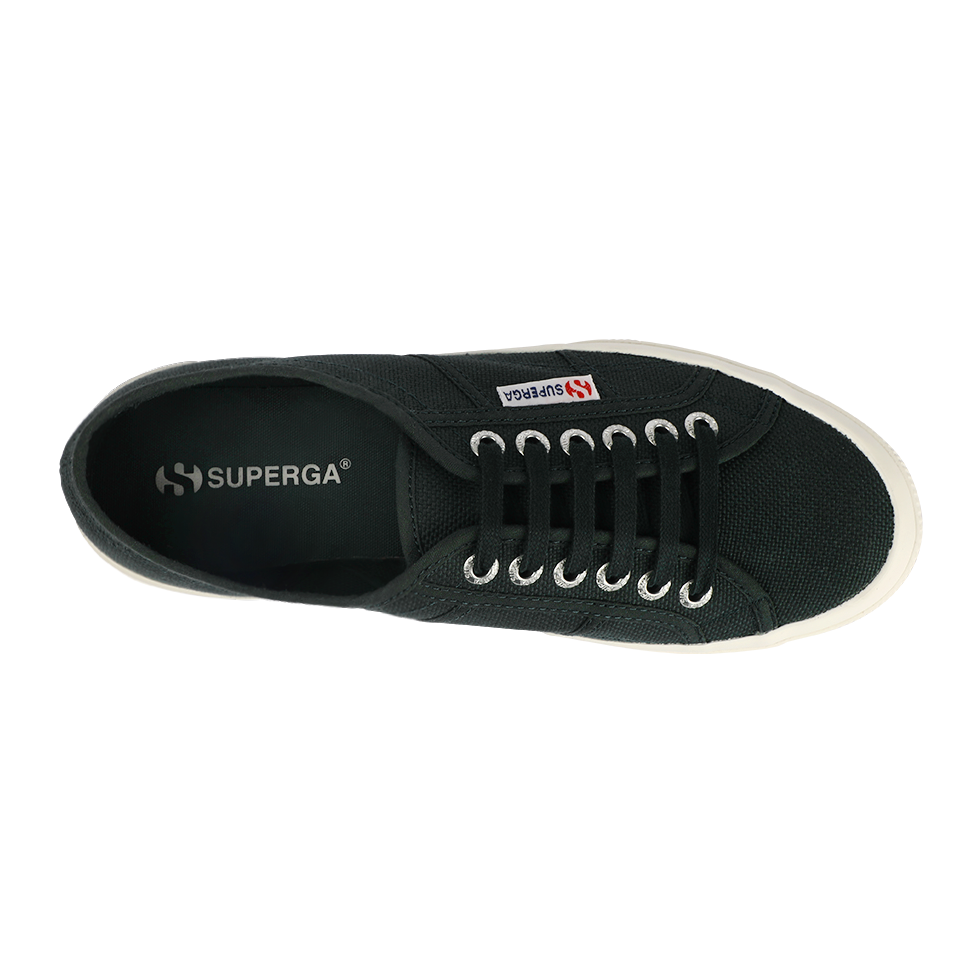 Superga Classic 2750 Green Dark Forest Full Avorio