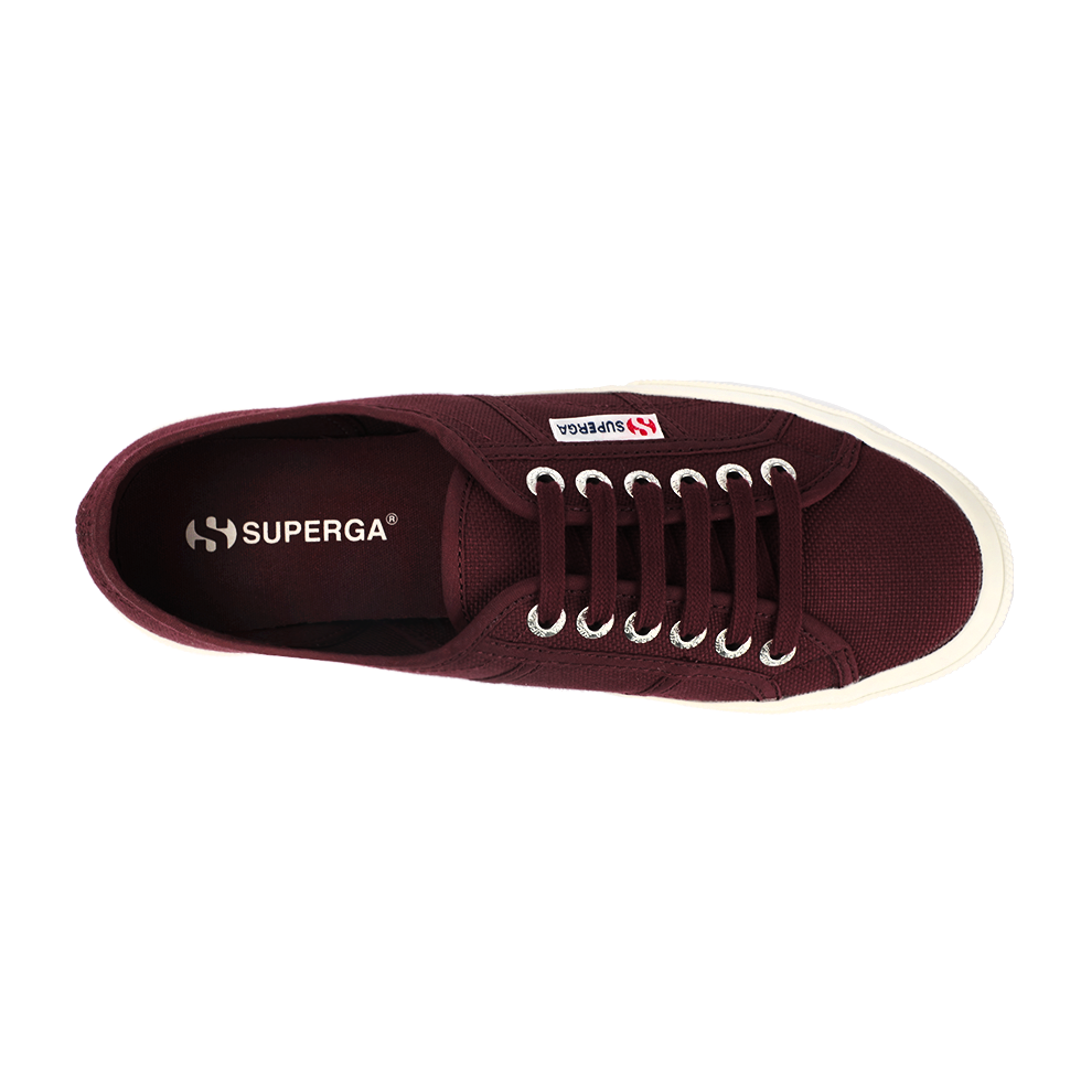 Superga Classic 2750 Red Bordeaux Full Avorio