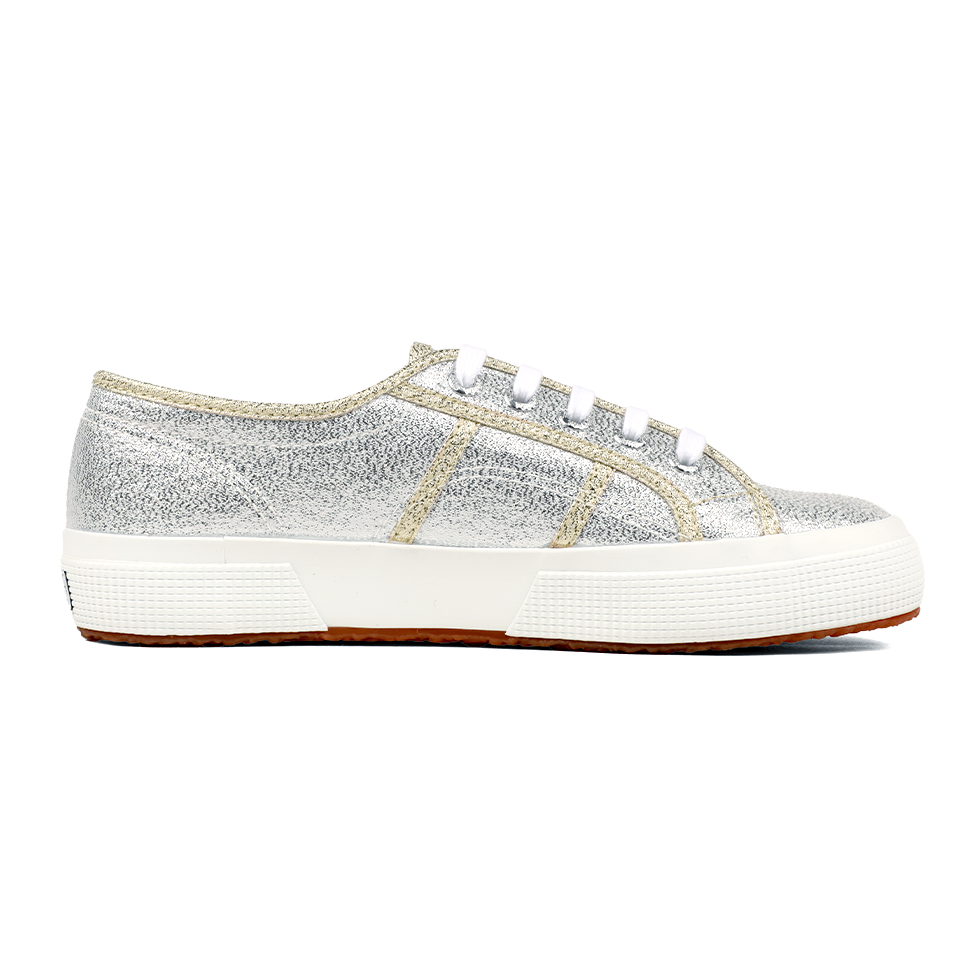 Superga 2750 Lamé Grey Silver Gold