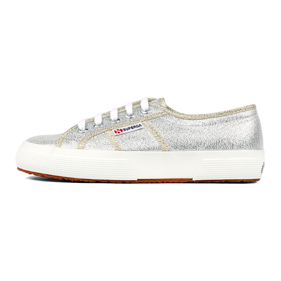 Superga 2750 Lamé Grey Silver Gold