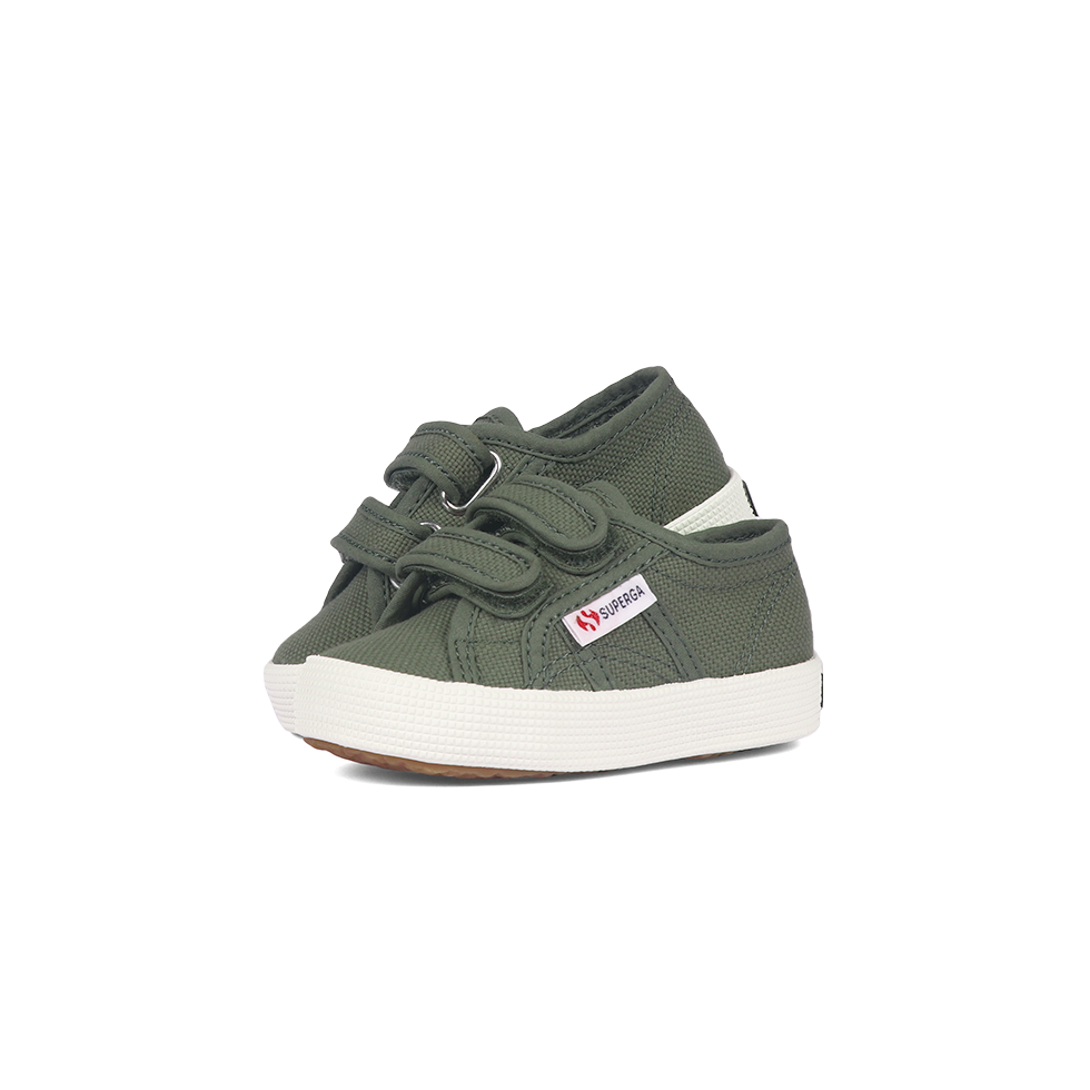 Superga Junior Strap Grey Greenish