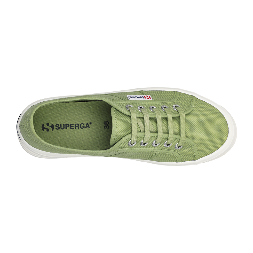 Superga 2555 Alpina Green Salvia Full Avorio