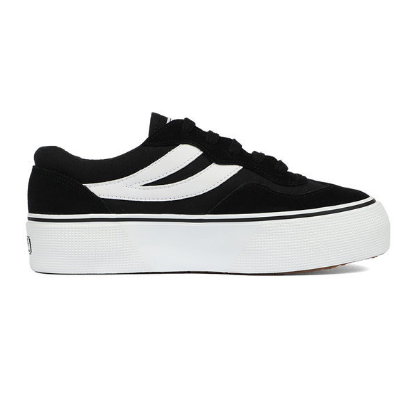 Superga 3041 Revolley Colorblock Platform Black White