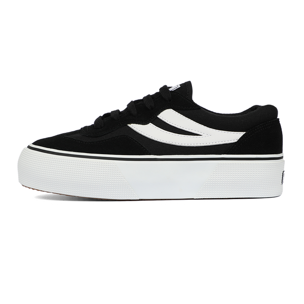 Superga 3041 Revolley Colorblock Platform Black White