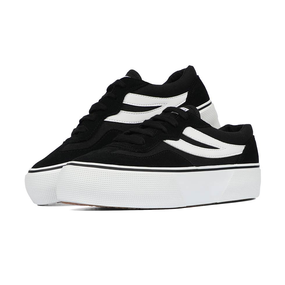 Superga 3041 Revolley Colorblock Platform Black White