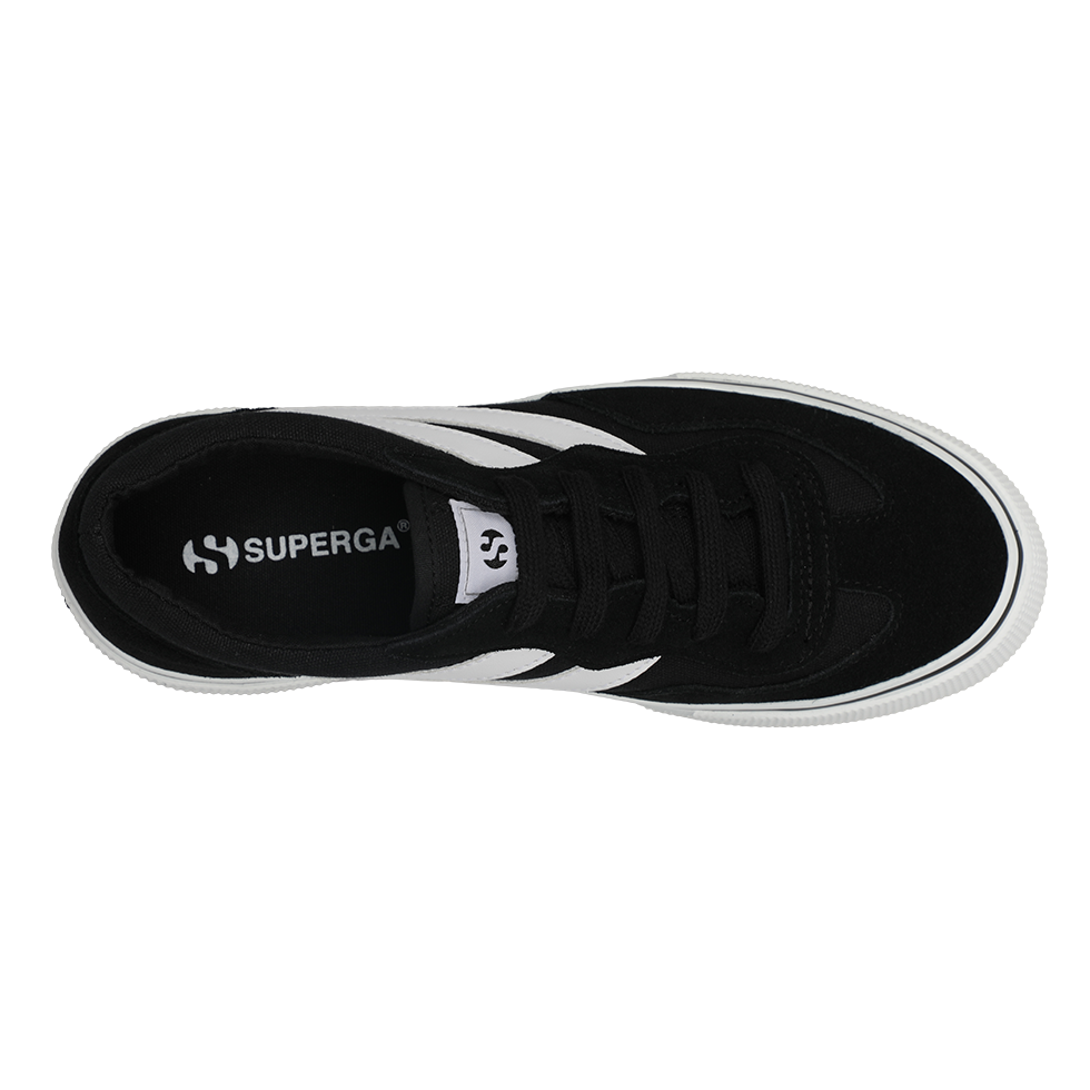 Superga 3041 Revolley Colorblock Platform Black White