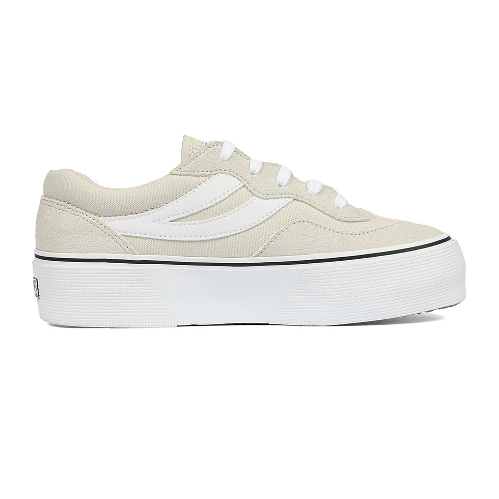 Superga 3041 Revolley Colorblock Platform White Milk