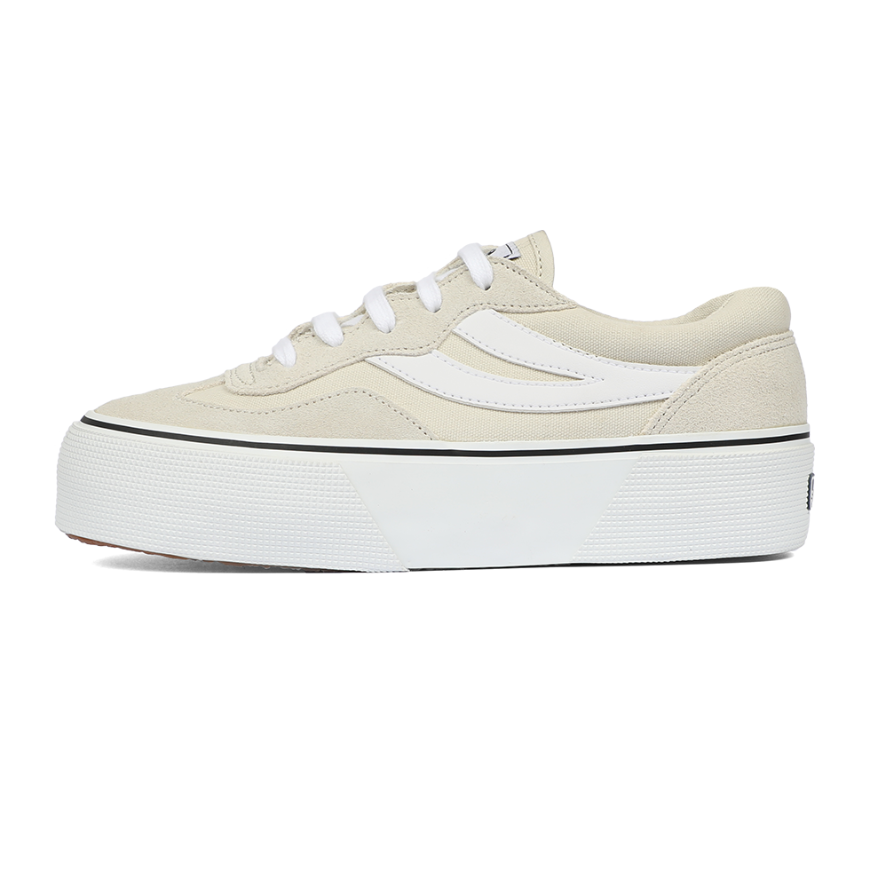 Superga 3041 Revolley Colorblock Platform White Milk