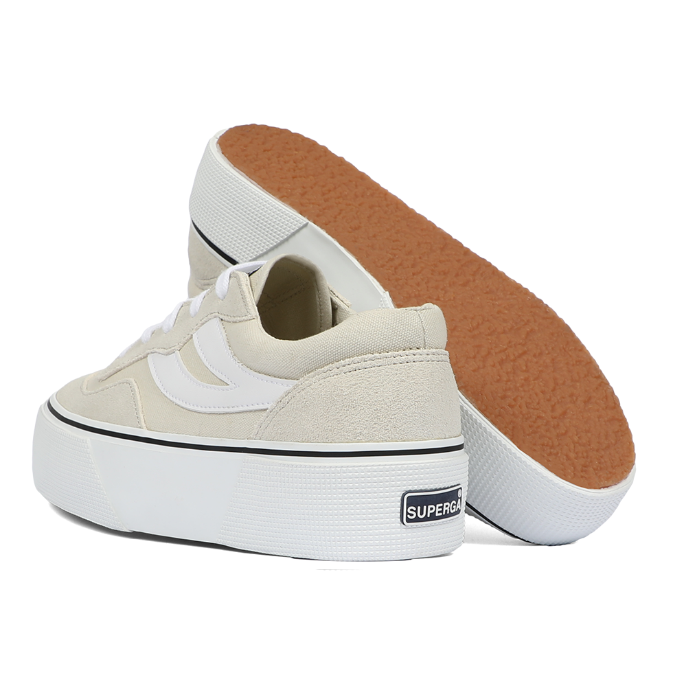 Superga 3041 Revolley Colorblock Platform White Milk