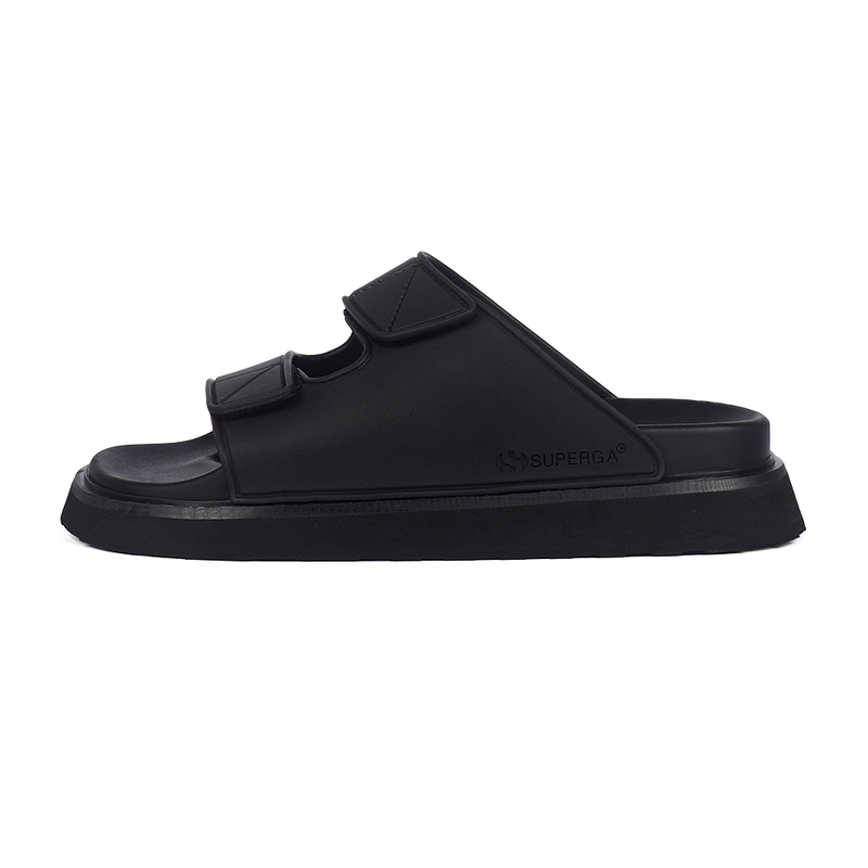 Superga 1918 Slides Double Band Black