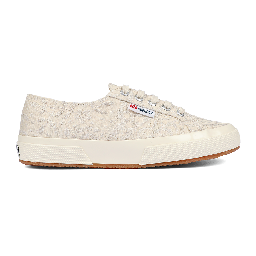 Superga 2750 Paisley Embroidery Beige Dirty White