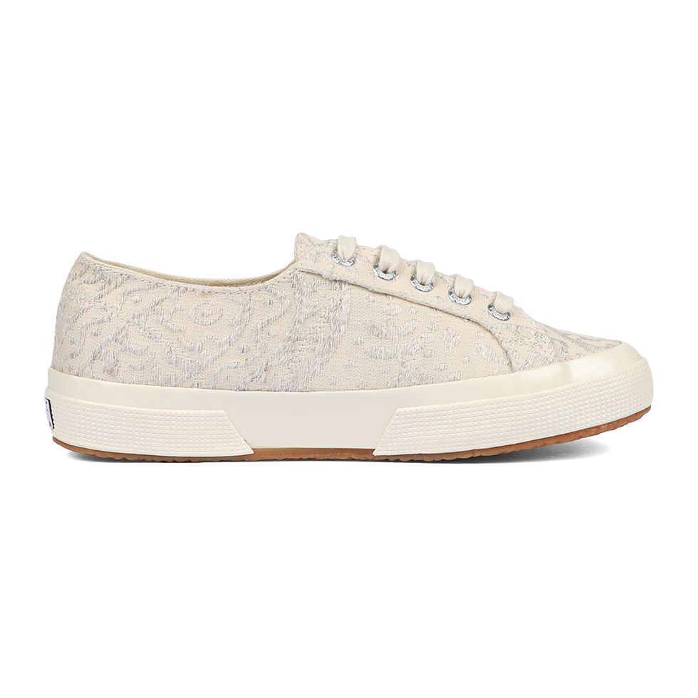 Superga 2750 Paisley Embroidery Beige Dirty White