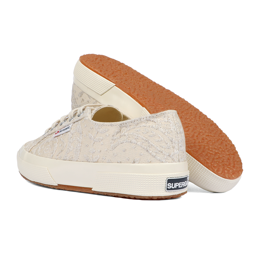 Superga 2750 Paisley Embroidery Beige Dirty White