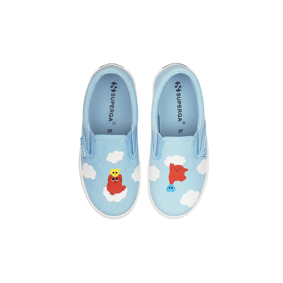 Superga X Slimy Oddity Junior 2350 Be Gentle Light Blue Cloudy