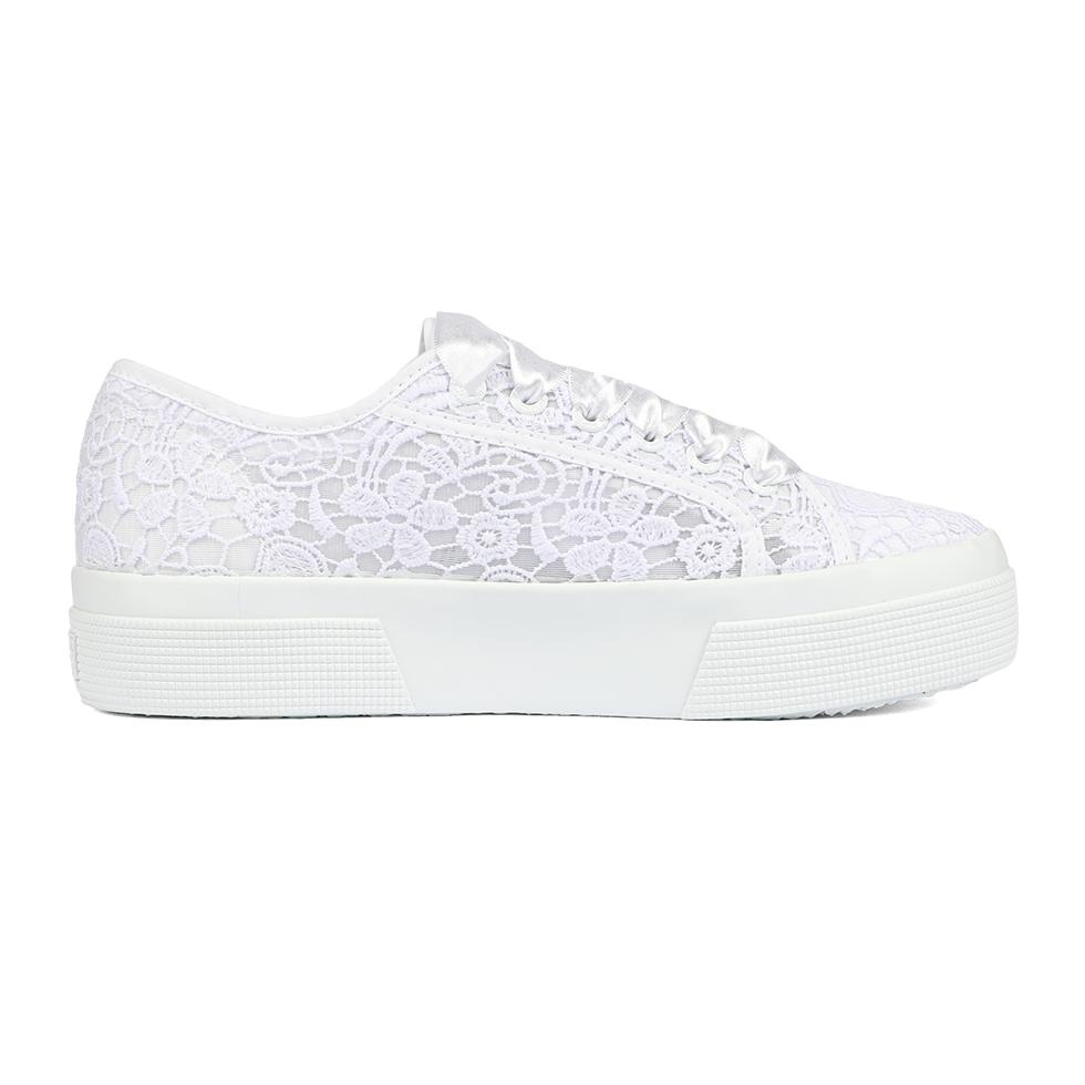 Superga 2740 Flower Macrame Total White