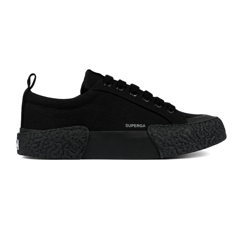 Superga 2660 Stripe Big Bumpers Full Black