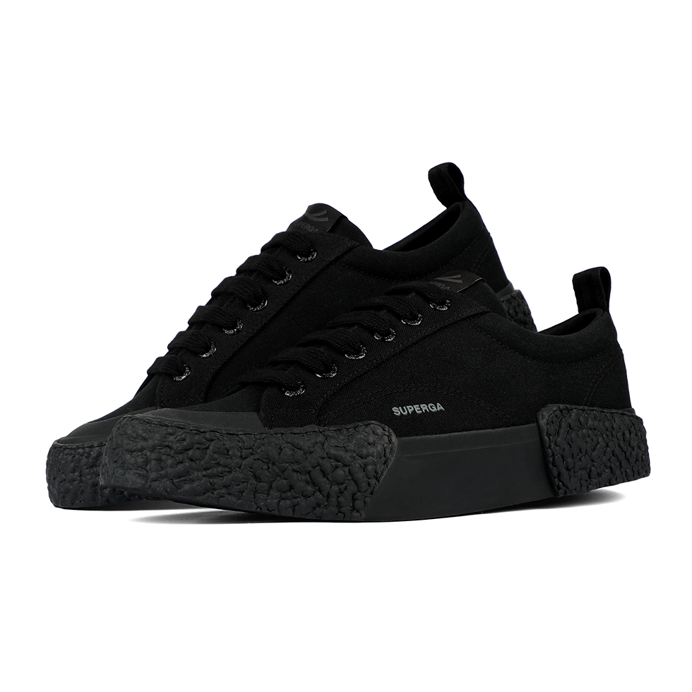 Superga 2660 Stripe Big Bumpers Full Black