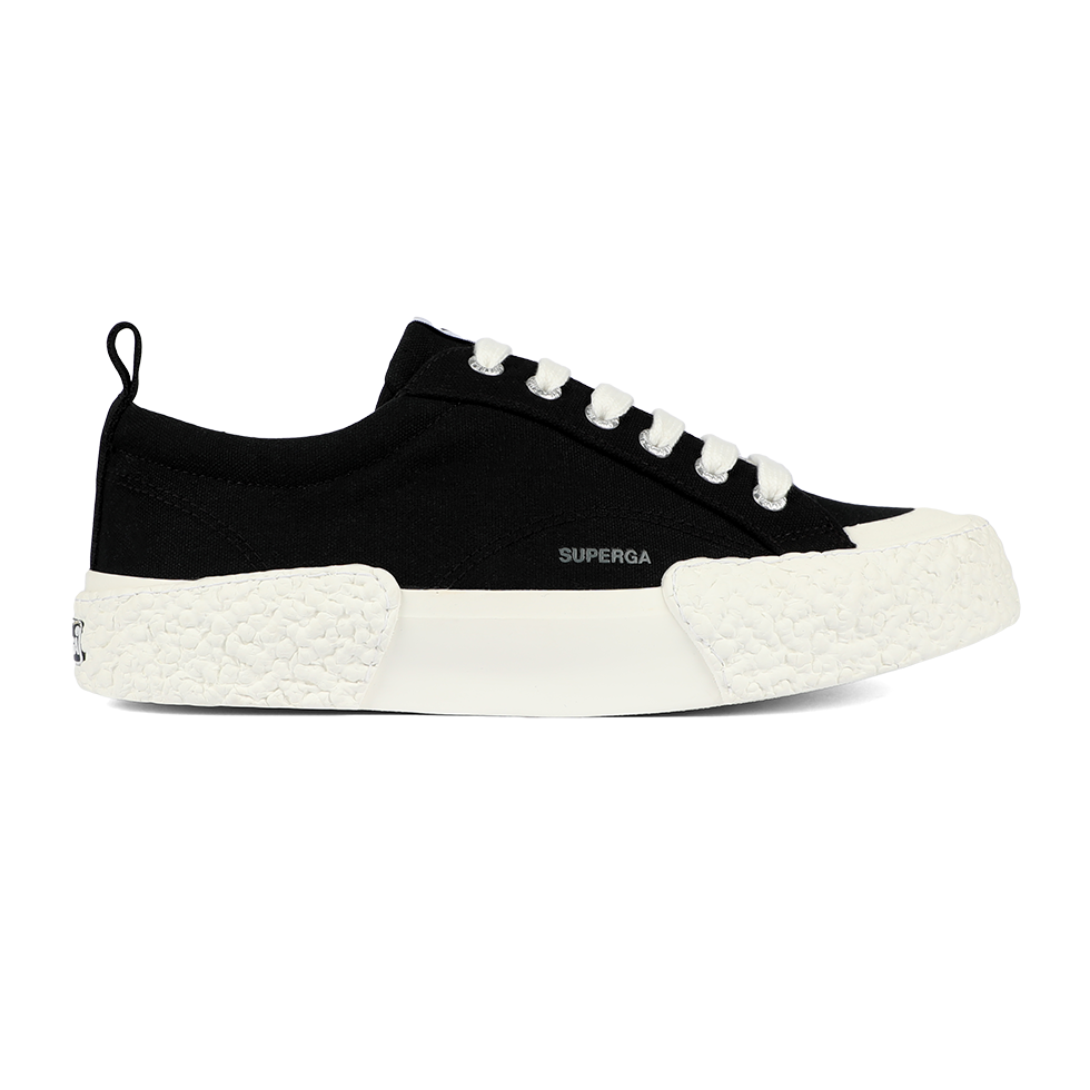 Superga 2660 Stripe Big Bumpers Black Off White