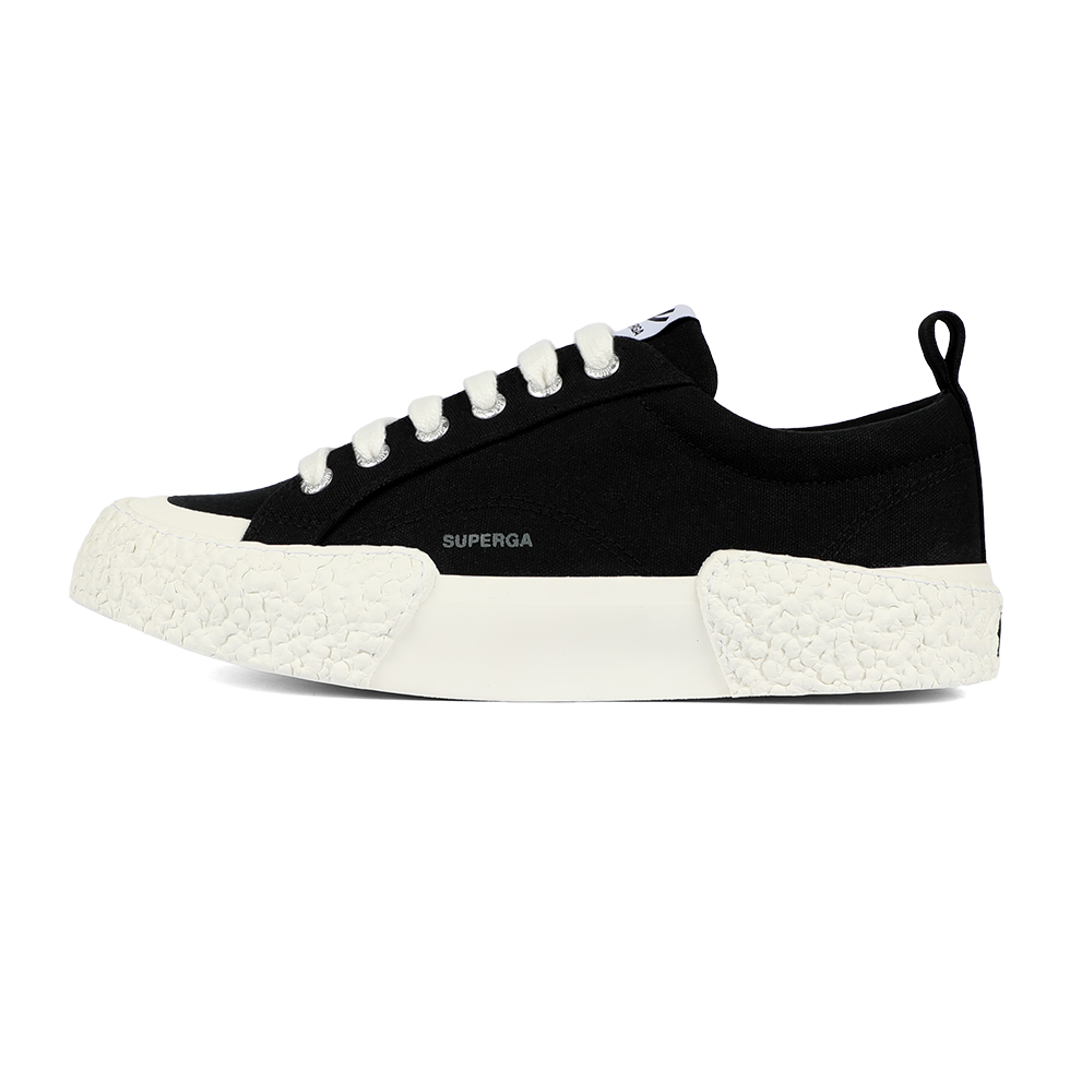 Superga 2660 Stripe Big Bumpers Black Off White